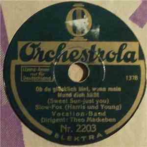 Vocalion-Band Dirigent: Theo Mackeben - Ob Du Glücklich Bist, Wenn Mein Mund Dich Küßt / The Red And Blue Blues album