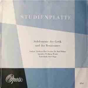 Wolfgang Wendt - Stilelemente Der Gotik Und Der Renaissance album