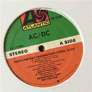 AC/DC - That's The Way I Wanna Rock N Roll album