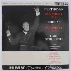 Beethoven, Carl Schuricht, Paris Conservatoire Orchestra - Symphony No. 9 'Choral' Symphony No. 5 album