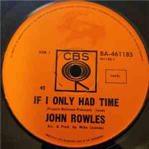 John Rowles - If I Only Had Time album
