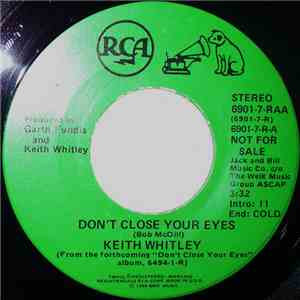 Keith Whitley - Don't Close Your Eyes album