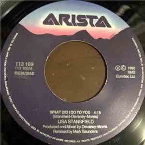 Lisa Stansfield - What Did I Do To You? album
