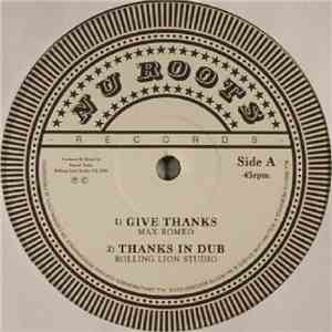 Max Romeo - Give Thanks EP album