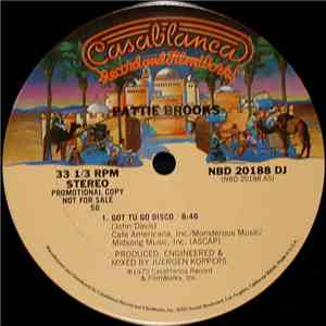 Pattie Brooks - Got Tu Go Disco album