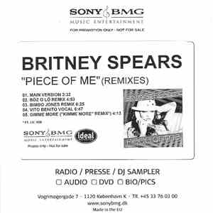 Britney Spears - Piece Of Me (Remixes) album