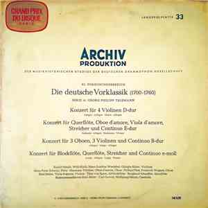 Georg Philipp Telemann - 4 Konzerte album