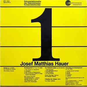 Josef Matthias Hauer - Josef Matthias Hauer album