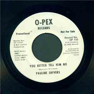 Pauline Shivers - You Better Tell Him No / Boom Boom album