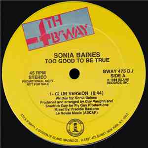 Sonia Baines - Too Good To Be True album