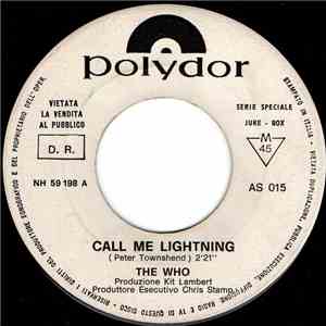 The Who / Armando Savini - Call Me Lightning / Perché Mi Hai Fatto Innamorare album