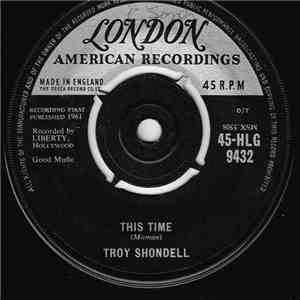 Troy Shondell - This Time album