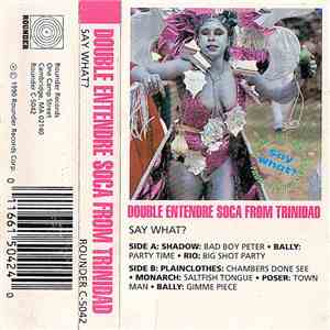 Various - Say What? Double Entendre Soca Music From Trinidad album