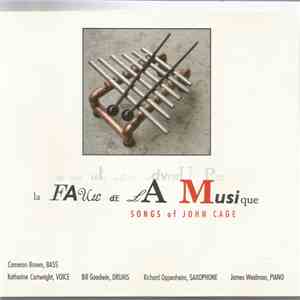 Cartwright / Oppenheim - La Faute De La Musique: Songs Of John Cage album
