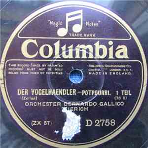 Orchester Bernardo Gallico - Der Vogelhaendler Potpourri album