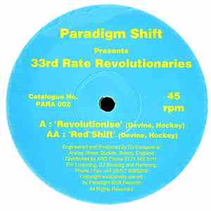 33rd Rate Revolutionaries - Revolutionise / Red Shift album