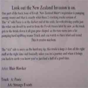 Blair Hawker - Strange Events / Panic album
