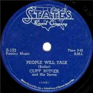 Cliff Butler And His Doves - People Will Talk / When You Love album