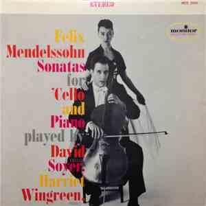 David Soyer, Harriet Wingreen - Sonatas For Cello And Piano album
