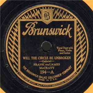 Frank And James McCravy - Will The Circle Be Unbroken / When They Ring The Golden Bells album