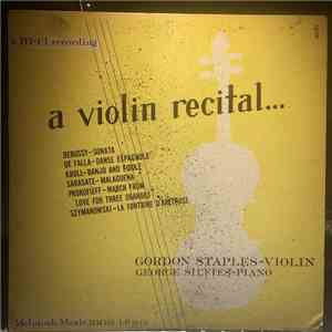 Gordon Staples, George Silfies - A Violin Recital album