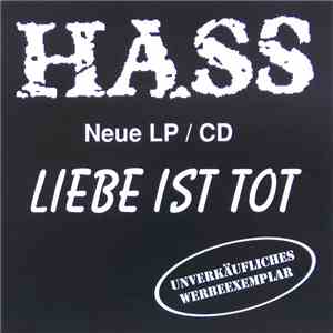 Hass - Liebe Ist Tot album