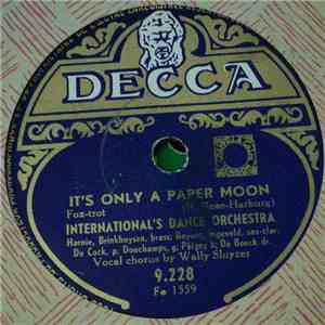 International's Dance Orchestra - It's Only A Paper Moon / My Yiddishe Momme album