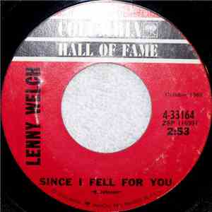 Lenny Welch - Since I Fell For You / A Taste Of Honey album
