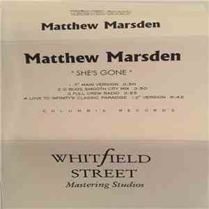 Matthew Marsden - She's Gone album