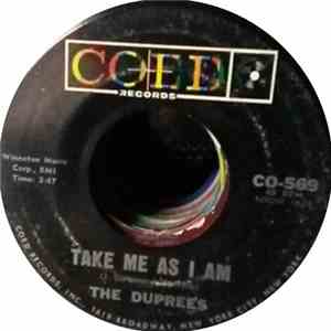 The Duprees - You Belong To Me / Take Me As I Am album