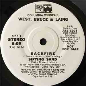 West, Bruce & Laing - Backfire album