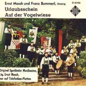 Ernst Mosch, Franz Bummerl, Original Egerländer Musikanten - Urlaubsschein album