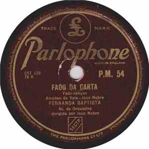 Fernanda Baptista - Fado Da Carta / Onde Estás Tu, Mouraria? album