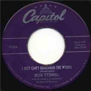 Helen O'Connell - I Just Can't Remember The Words / You Can Do It album