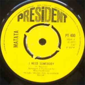 Matata - I Need Somebody album