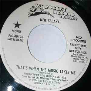 Neil Sedaka - That's When The Music Takes Me album