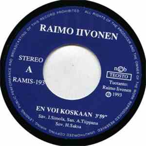 Raimo Iivonen - En Voi Koskaan album