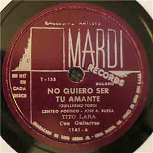Tito Lara - En Cada Noche / No Quiero Ser Tu Amante album