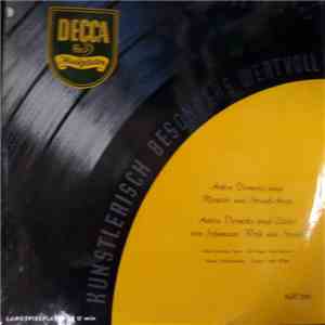 Various, Anton Dermota, Wiener Philharmoniker, Karl Böhm - Anton Dermota Singt Mozart And Strauss Arien; Anton Dermota Singt Lieder Von Schumann, Wolf And Strauss album