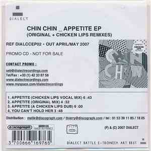 Chin Chin  - Appetite EP (Original + Chicken Lips Remixes) album