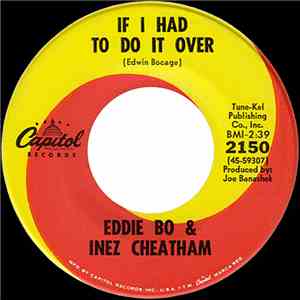 Eddie Bo And Inez Cheatham - If I Had To Do It Over / Lover And A Friend album