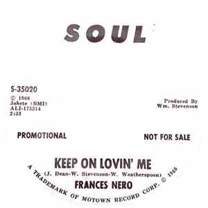 Frances Nero - Keep On Lovin' Me album
