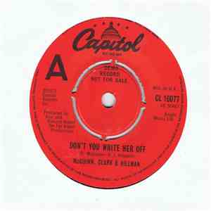 McGuinn, Clark & Hillman - Don't You Write Her Off album