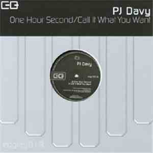 PJ Davy - One Hour Second album