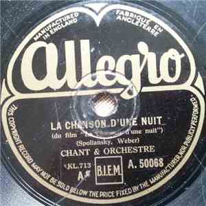 Unknown Artist - La Chanson D'Une Nuit / Tout Là-Bas album