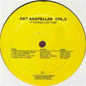 Various - Fat Acapellas Vol. 3 - It Worked Last Time album