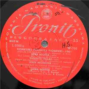 Various - Konkurs Piosenki Polskiej - Sopot 1961 album