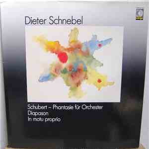 Dieter Schnebel - Schubert - Phantasie Für Orchester / Diapason / In Motu Proprio album