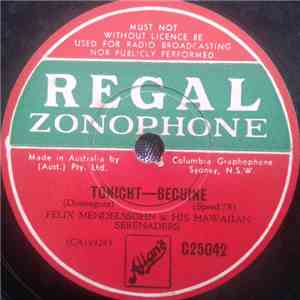 Felix Mendelssohn & His Hawaiian Serenaders - Tonight / Serenade To A Pagan Moon album