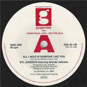 Syl Johnson - All I Need Is Someone Like You / Do You Know What Love Is album